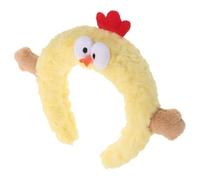 Holibanna Plush Chicken Headband for Women and Girls Cute Spa Accessory for Face Washing Makeup Adorable Cartoon Hairband Chick Design for Fun and Playful Hair Management