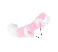 Holibanna Plush Fox Ears and Tail Cosplay Costume Decorative Suit for Halloween Parties and Themed Events Adorable Accessory for Women Enhance Couple Fun