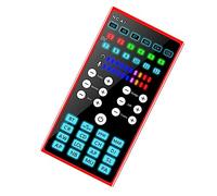 Holibanna Portable External Sound Card and Voice Changing Device for Live Streaming and Podcasting Compatible Smartphone and Computer Compact Audio Mixer for Gaming and Online Chat