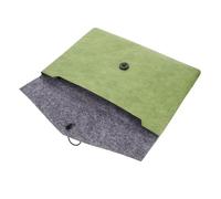 Holibanna Portable Laptop Sleeve Case Water Resistant Paper Pouch with Soft Lining Protection for Travel and Storage Olive Green Color