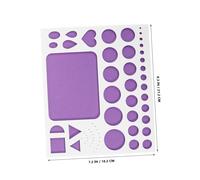 Holibanna Portable Paper Quilling Tool Kit with Work Board and Creative Shape Molds Purple Quilling Template for Beginners Versatile Paper Bead Making for DIY Craft Projects