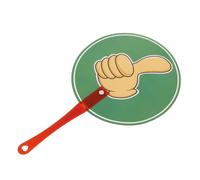 Holibanna Portable Plastic Classroom Hand Signals for Students with Yes No Voting Paddles, Easy to Use Answer Tools for Voting and Answering Questions in Educational Events