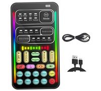 Holibanna Portable Voice Changer External Sound Changer Practical Mini Voice Disguiser with Plastic Material 4.17X2.12X0.47In Compact Size for Chatting with Friends and Online Games