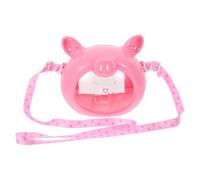 Holibanna Portable with Carrier Cage Pig-shaped Small Hamster for Made of Sturdy Plastic Openable Top Animals Outdoor Trips and Camping, Suitable for Guinea Pigs and Chipmunks