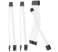 Holibanna Power Module Cable Kit Power Supply Cable Extension White for Mod Includes Connectors for Atx Power Supply