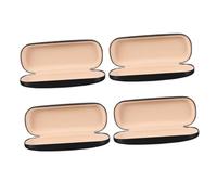 Holibanna Practical Eyeglasses Case 4pcs Set Hard Compact Glasses Protector Boxes with Pvc and Metal for Men and Women Stylish Simple Black Eyeglass Storage Random Color