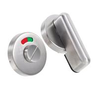 Holibanna Privacy Indicator Toilet Door Lock with Red Green Occupied Vacant Signs Privacy Bolt Lock for Public Bathroom Partitions and Restroom Stalls