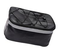 Holibanna Professional Bike Rear Seat Bag Multi-Function PVC Material with Large Opening Design Cycling Back Seat Pack Black Bicycle Rear Rack Storage Pouch for Outdoor Cycling
