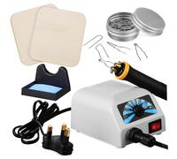 Holibanna Professional Pyrography Wood Burner Kit for Beginners with Comfortable Grip Pen Safe Multi-Material Burn Tool for Detailed Engraving Embossing Wood Leather and Paper Craft Projects