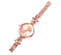 Holibanna Quartz Watch Star Shaped Rhinestones Elegant Rose Gold Wrist Accessories for Fashionable Ladies