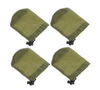 Holibanna Raincoat Drawstring Bag Water Resistant Stuff Sack Green Nylon Mesh Pouch Portable Organizer for Outdoor Travel Camping Emergency Gear Storage Small Size