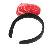 Holibanna Realistic Fake Meat Headband Comfortable Food Modeling Hair Hoop for Parties Cosplay Festivals Funny Costume Headwear Creative Photo Prop Novelty Meat Shape Accessory