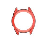 Holibanna Red Transparent Tpu Watch Cover Case for Active Lightweight Protective Shell with Precise Cutouts Easy Installation Scratch and Dirt Resistant