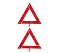 Holibanna Reflective Warning Triangle 2pcs Folding Design Emergency Roadside Safety Sign for Car Truck SUV Use