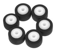 Holibanna Replacement Rubber Pinch Roller Pulley Bearing Wheel for 6pcs, 13mm Black Easy to Carry Audio Player Repair Accessory Cassette Tape Recorder Machine