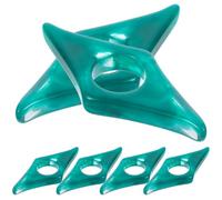 Holibanna Resin Book Page Holders Set 6Pcs with Jade Green Finish, Multi-Function Reading Holder for Portable and Household Use