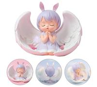 Holibanna Resin Praying Angel Model Doll Cake Topper with Unique Design and Practical Features, Easy to Decorate Birthday Cakes or Party Atmosphere, Also Suitable for Car Decoration