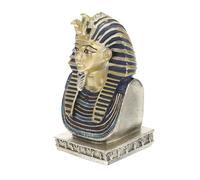 Holibanna Resin Tutankhamen Bust Adornment Egyptian Pharaoh Decor Resin Craft Home Ornament Creative Ancient Statue for Indoor Display