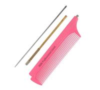 Holibanna Retractable Rat Tail Comb for Women Smooth round Plastic Teeth, Suitable for Long and Short Hair, Hair Styling Comb for Salon and Personal Use Random Color