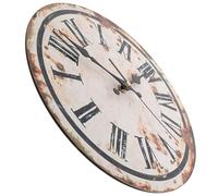 Holibanna Retro Design Wall Clock Vintage round Decorative Hanging Clock with Low Noise Non-ticking Mechanism for Wall Hanging Decor in Living Room