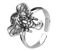 Holibanna Retro Elephant Open Ring for Women Animal Jewelry for Unique Aesthetic Finger Decoration for Parties and Special Occasions