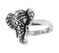 Holibanna Retro Elephant Open Ring Vintage Style Lightweight Jewelry for Women Stylish Finger Accessory Daily Wear