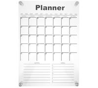Holibanna Reusable Acrylic Weekly Planner Board for Wall Hanging with Wear Resistant and Break Resistant Dry Erase Surface, Monthly Message Board Suitable for Home Or Office Use
