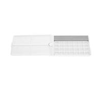 Holibanna Rotatable Watercolor Palette Tray with Mixing Area Portable Moisture-lock Paint Box for Travel Outdoor Acrylic and Oil Painting Compact Art Supplies for Artists