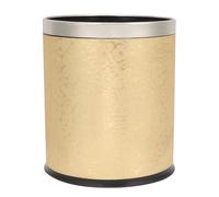 Holibanna Round Garbage Bin Waste Paper Basket with Double Layer Design, High Sealing and Watertight Plastic Bin, Fireproof Material with Thickened Firm Base, for Bedroom or Office Use