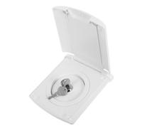 Holibanna Rv Water Inlet Abs Material, High-pressure Resistant with Cover and Lock Keys Ensuring Clean Water Quality for Camper and Boats for Off-grid Adventures and Outdoor