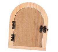 Holibanna Safety Wooden Door Shaped Outlet Cover Self Closing Electrical Socket Protector for Room Durable Wood Material with Fairy Tale Design Pet and Childproof Wall Plate for Secure Home