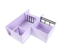 Holibanna Scale DIY Architectural Model Kit Unfinished Miniature House Base for Crafting Enthusiasts and Learning Easy to Assemble Sand Table Model for Spatial Awareness and Creative