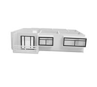 Holibanna Scale DIY Miniature Apartment Model Kit Easy to Assemble Architectural House Layout for Hobbyists and Students Empty Layout with Crafting Materials for Creative Building Projects