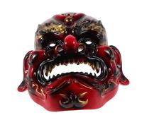 Holibanna Scary God of Wealth Resin Mask Lightweight Halloween Costume Prop for Parties Cosplay Stage Shows Comfortable Fit Detailed Craftsmanship for Appeal