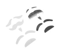 Holibanna Self Adhesive Fake Beard and Eyebrow for Halloween Cosplay Realistic Touch Mustache and Beard Kit for Old Man Grandpa Costume Party Accessories