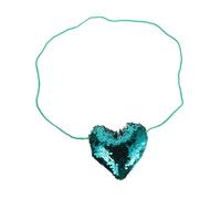 Holibanna Sequin Lanyard Bag for Girls Heart Shape Evening Bag Mobile Phone Key Holder Cute for Boys and Girls