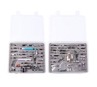 Holibanna Sewing Machine Presser Feet Pack with Stainless Steel Construction and Storage Box 62 Pcs Easy to Install Accessories and Lightweight Suitable for Household Low Sewing Machines