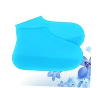 Holibanna Silicone Rain Shoe Covers Non-Slip Overshoes for Running Camping Fishing Garden Reusable Slip-Resistant Boot Protectors Sky-Blue S