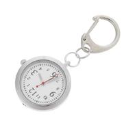 Holibanna Silver and Stainless Pocket Nurse Steel Watch Clip-on with Night Glow Feature Lightweight Design for Daily Work Hospital Use