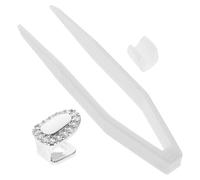Holibanna Silver Copper Grill Tooth for Hip Hop Party, Unique Look Rapper Accessory with Long Time Using and Convenient to Wear, Lightweight Single Set of Eye-catching Cosplay Teeth Jewelry