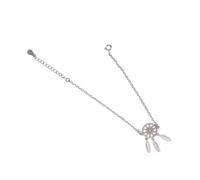 Holibanna Silver Dreamcatcher Bracelet for Women, Creative Silver Hand Chain Wristlet, Trendy Ethnic Style Wrist Strap Suitable for Casual and