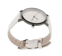 Holibanna Simple Style Wrist Watch with Wood Grain Dial Stainless Steel Case and Leather Strap - Elegant Analog Watch for Precise Time Keeping and Comfortable Daily Wear at Parties Or Dating