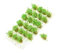 Holibanna Simulated Static Grass Tufts Model DIY Miniature Vegetation Cluster Artificial Grass Cluster for Sand Table Scenery Gaming Photography Props in Green