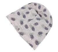 Holibanna Sleeping Hat Wide Brim Women Cap Cotton Nursing Cap Breathable Wrap Fashionable Hood Grey