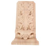 Holibanna Solid Wood Carved Corbel Bracket European Style Furniture Corner Decorative Onlay for Doorway and Wall Enhancements with Intricate Traditional Craftsmanship
