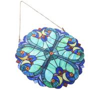 Holibanna Stained Acrylic Window Hanging Suncatcher with Hanging Rope, Heart Shape Decorative Wall Panel to Capture Colourful Sunlight and Light up Your House, for Window