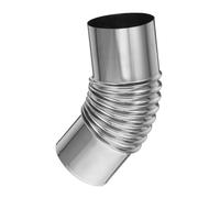 Holibanna Stainless Steel 45° Chimney Elbow Pipe Secure Connection Easy Installation Cleaning Boiler Flue Collar Camping Stove Pipe Fireplace