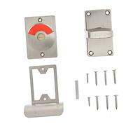 Holibanna Stainless Steel Public Toilet Indicator Lock Privacy Bolt with Vacancy Display for Bathroom Partition Doors Restroom Latch for Airports Offices Malls