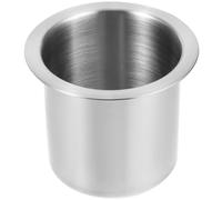 Holibanna Stainless Steel Sofa Cup Holder Insert 4 Inch Deep Drop-in Drink Holder for Couch Car and Boat Accessories