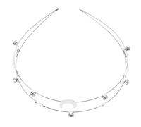 Holibanna Star Moon Headband for Women Non-slip Hair Accessory Wedding Bridal Headdress Glitter Star Design for Parties Festivals